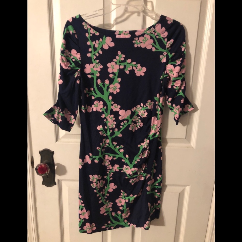 Lilly Pulitzer knit floral print dress medium